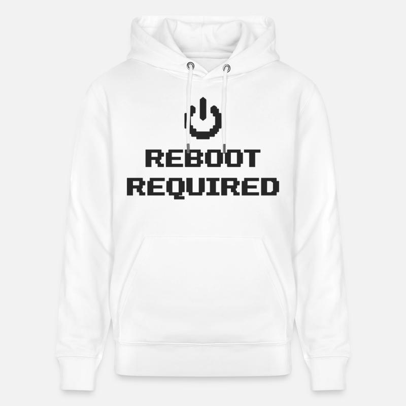 REDÉMARRAGE REQUIS Redémarrage requis - Sweat à capuche bio CRUISER Stanley/Stella Unisexe - blanc