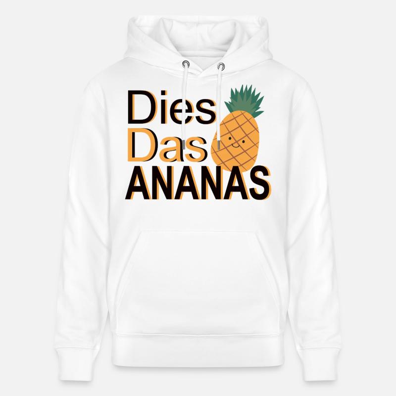 C’est l’ananas – Jeu de mots - Sweat à capuche bio CRUISER Stanley/Stella Unisexe - blanc