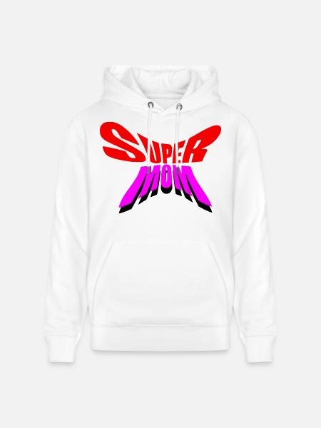 Super Mama / Super Mama - Stanley/Stella Unisex Bio-Hoodie CRUISER - Weiß