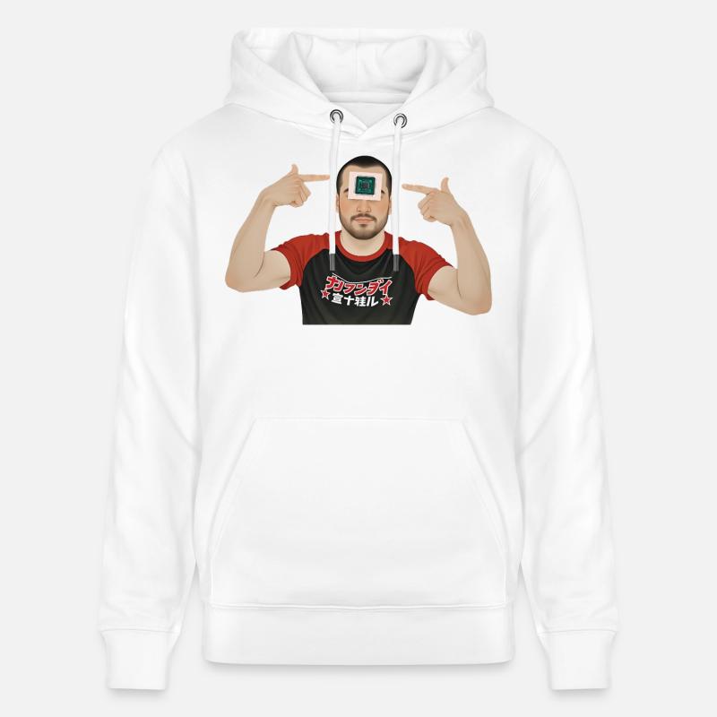 BRAIN PROCESSOR – Geek & Science-Fiction - Stanley/Stella Unisex Bio-Hoodie CRUISER  - Weiß