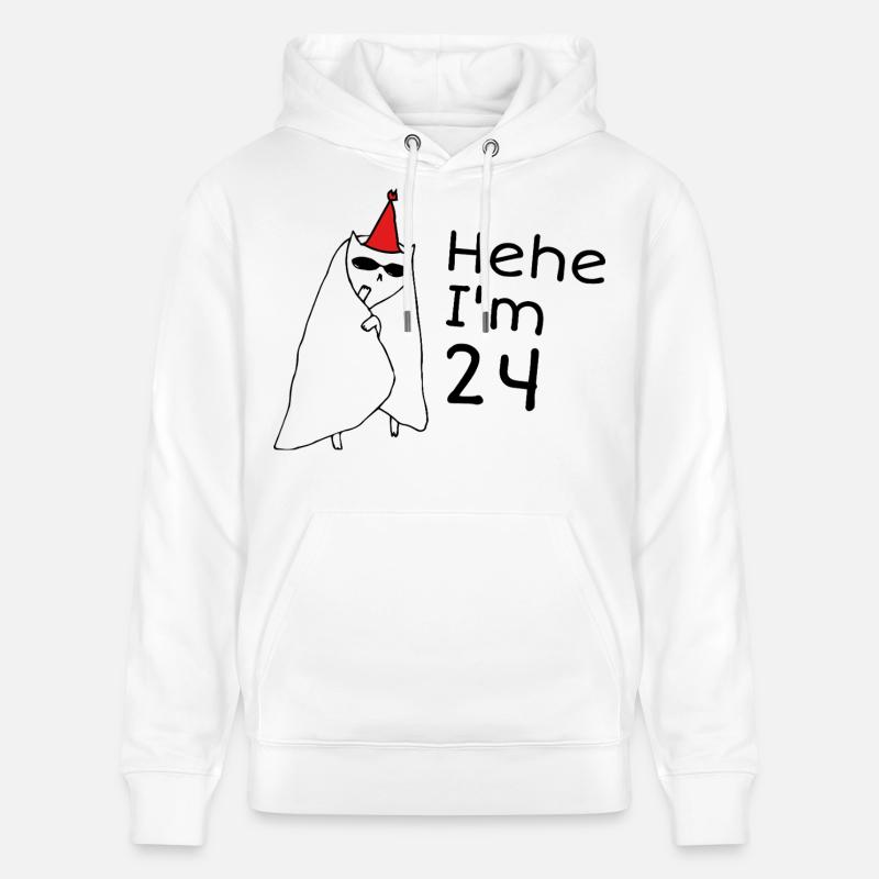 24 ans anniversaire - Cadeau 24e anniversaire - Sweat à capuche bio CRUISER Stanley/Stella Unisexe - blanc