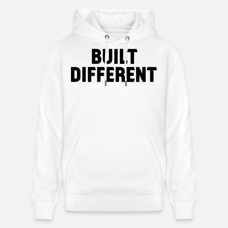 Création de lettres à déclaration différentes - Sweat à capuche bio CRUISER Stanley/Stella Unisexe - blanc