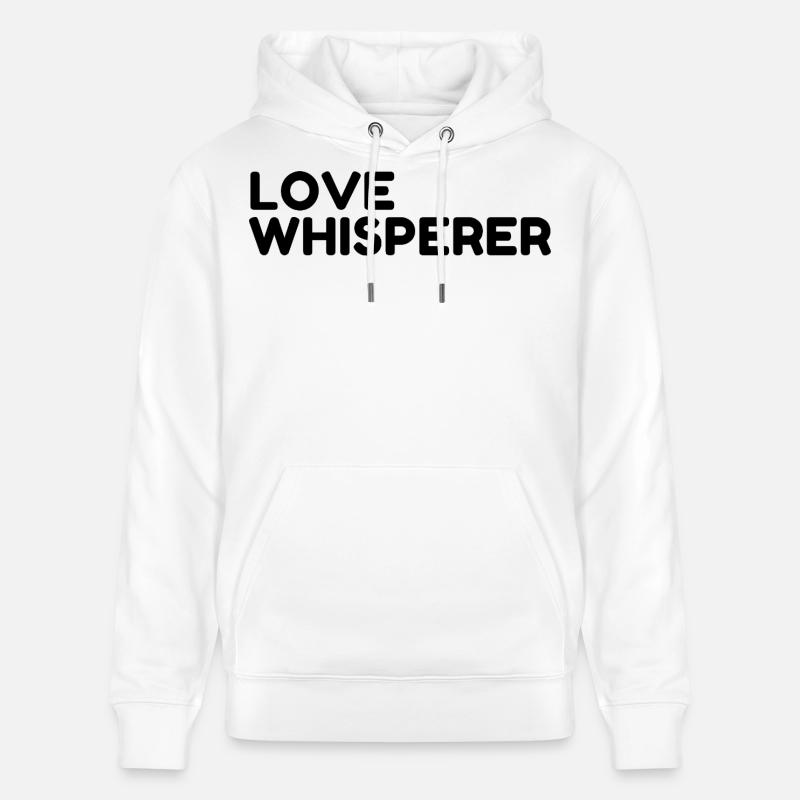 La Saint-Valentin du Murmureur d’Amour - Sweat à capuche bio CRUISER Stanley/Stella Unisexe - blanc