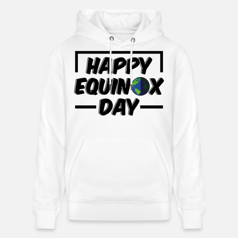 Joyeux jour de l’équinoxe Bénédictions d’Ostara - Sweat à capuche bio CRUISER Stanley/Stella Unisexe - blanc