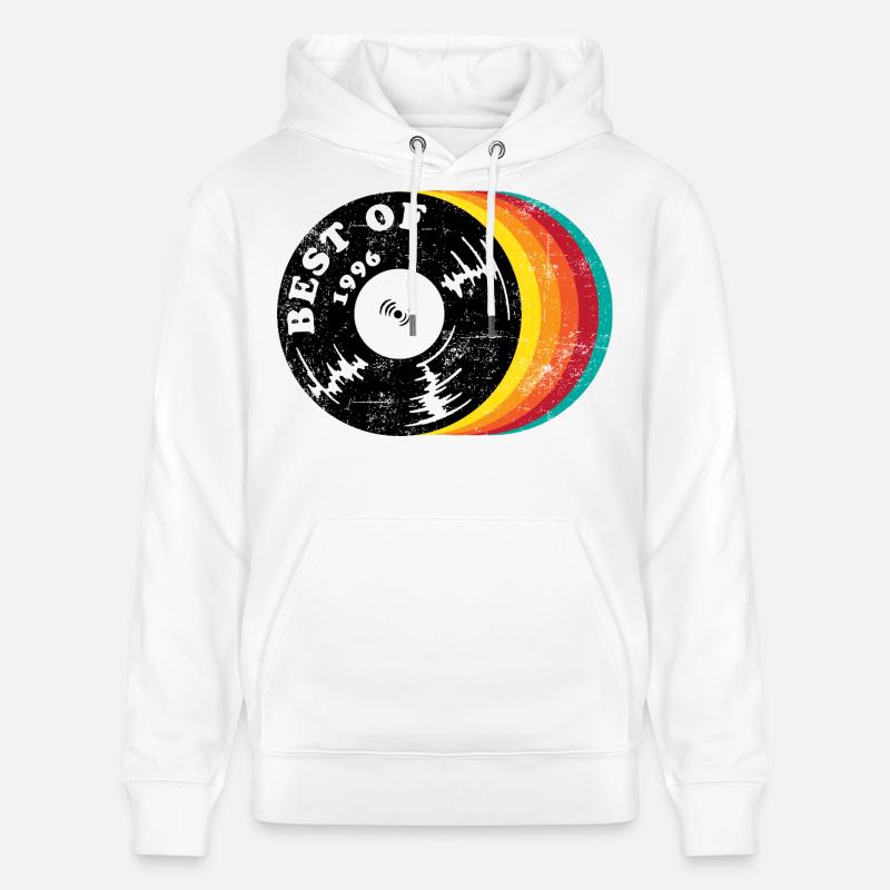 30e anniversaire du millésime 1996 - Sweat à capuche bio CRUISER Stanley/Stella Unisexe - blanc