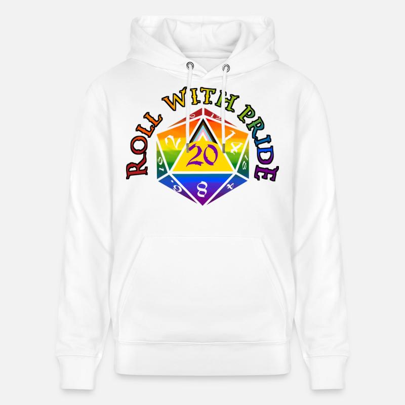Roll with PRIDE ! - Sweat à capuche bio CRUISER Stanley/Stella Unisexe - blanc
