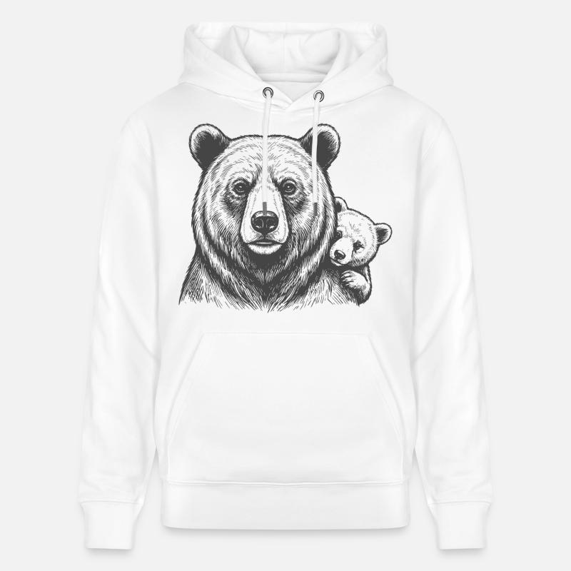 Papa et bébé des Bears - Sweat à capuche bio CRUISER Stanley/Stella Unisexe - blanc