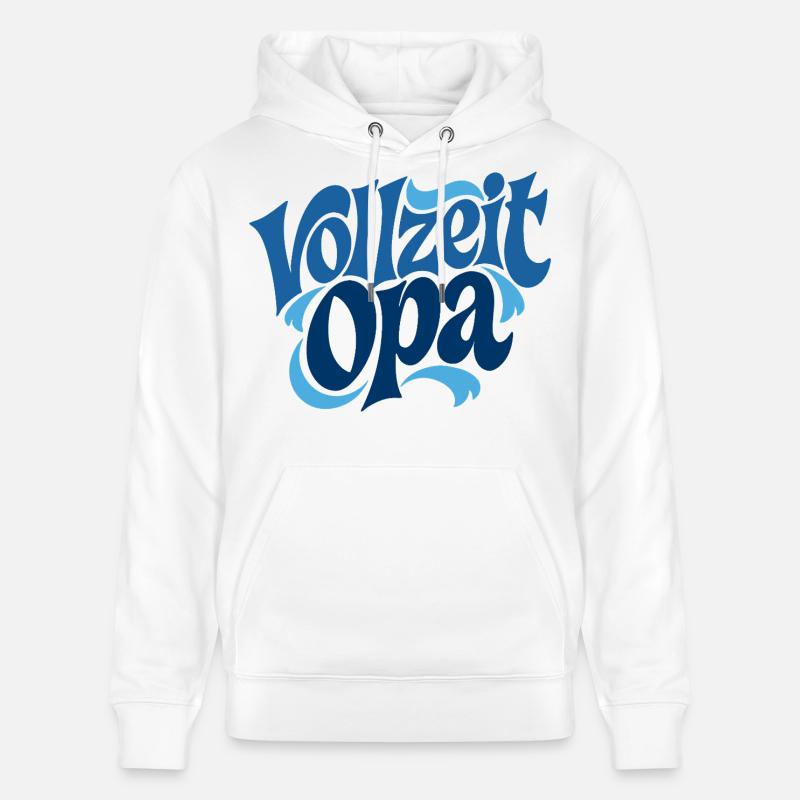 Vollzeit Opa | Großmutter Geschenk - Stanley/Stella Unisex Bio-Hoodie CRUISER - Weiß