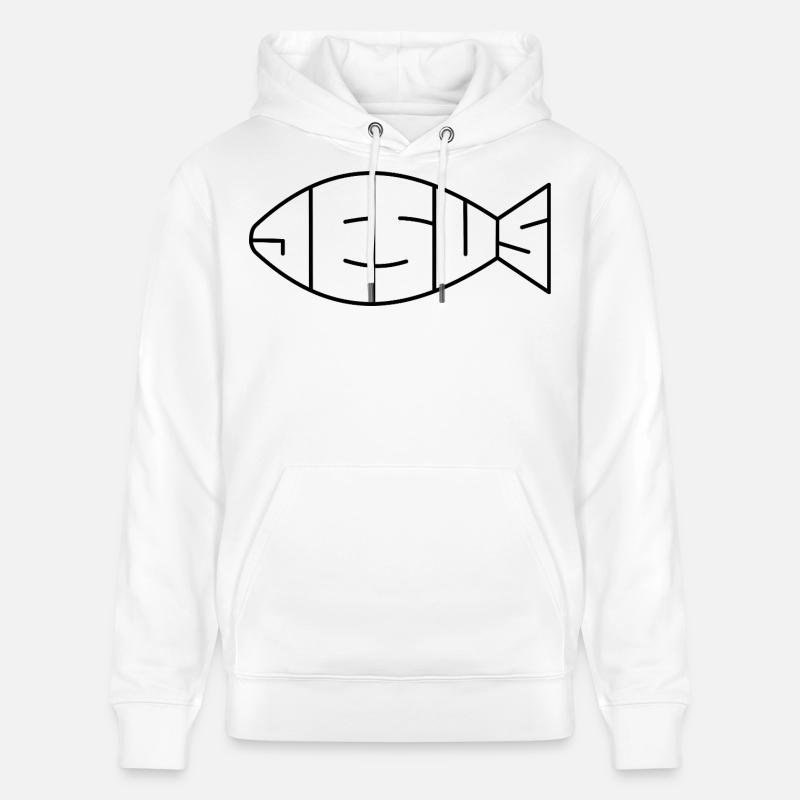 Jésus | Avec amour | Foi | Don - Sweat à capuche bio CRUISER Stanley/Stella Unisexe - blanc