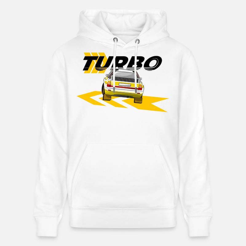 Rallye Quattro A2 Drift - Sweat à capuche bio CRUISER Stanley/Stella Unisexe - blanc