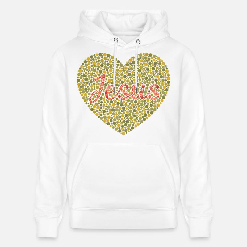 Jésus t’aime | Foi | Don - Sweat à capuche bio CRUISER Stanley/Stella Unisexe - blanc