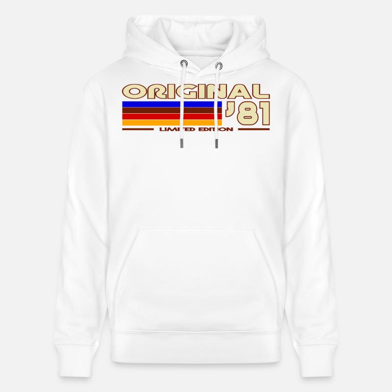1981 - Sweat à capuche bio CRUISER Stanley/Stella Unisexe - blanc