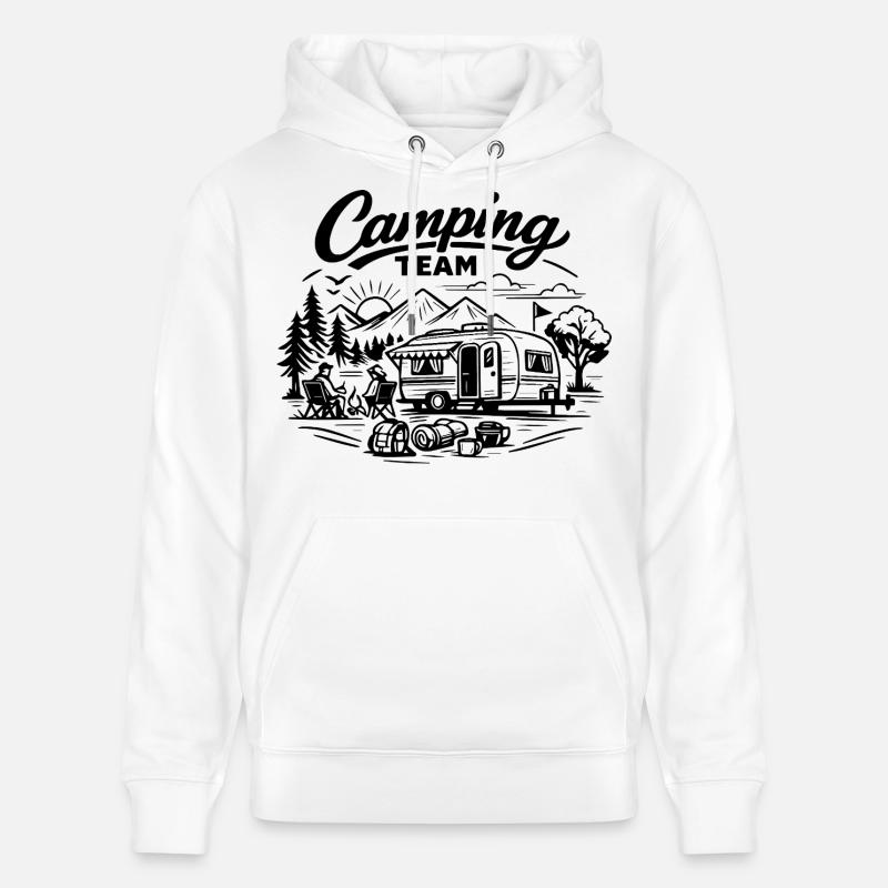 Camping Team Wagon - Sweat à capuche bio CRUISER Stanley/Stella Unisexe - blanc