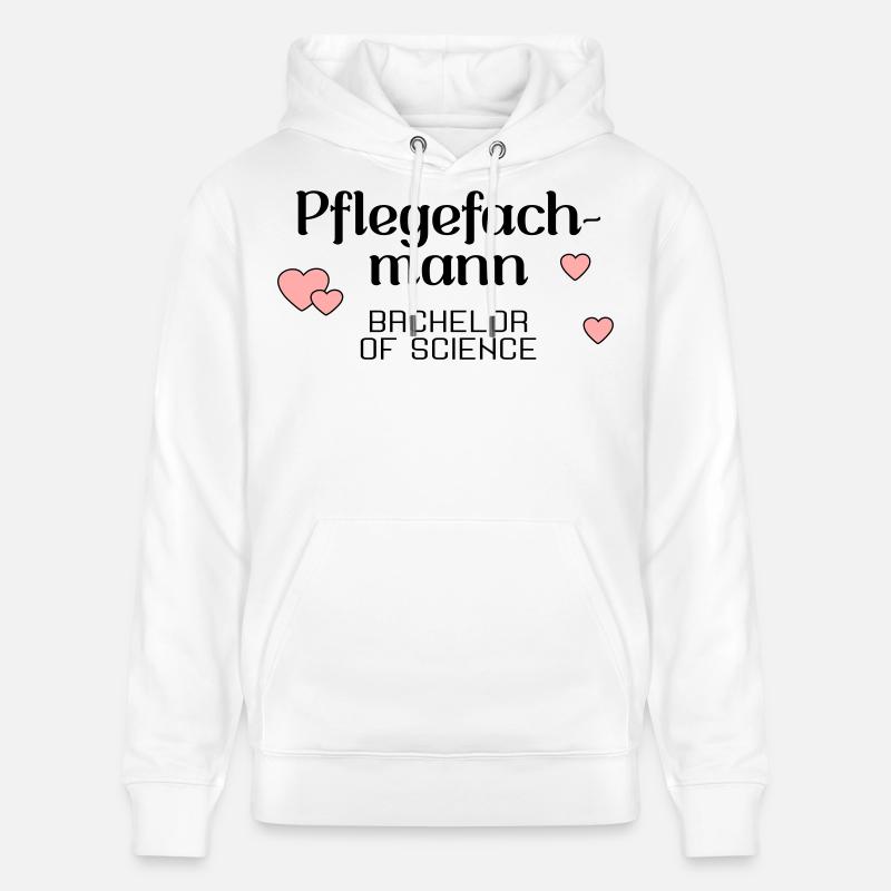 Pflegefachmann Studium Abschluss - Stanley/Stella Unisex Bio-Hoodie CRUISER - Weiß