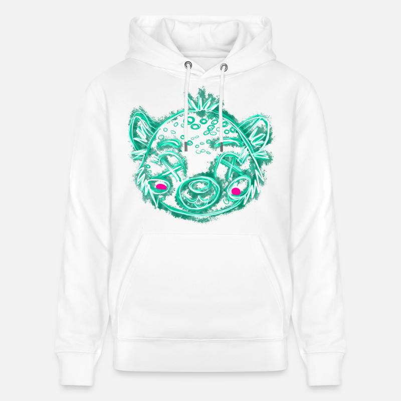 Leo Green mort - Sweat à capuche bio CRUISER Stanley/Stella Unisexe - blanc