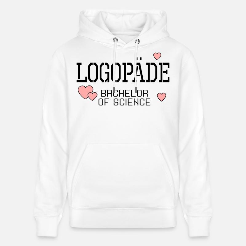 Logopäde Bachelor-Studium Logopädie - Stanley/Stella Unisex Bio-Hoodie CRUISER  - Weiß