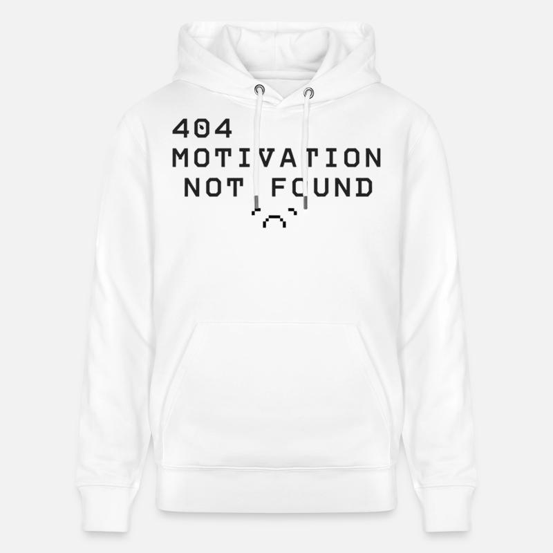 404 Motivation introuvable - Sweat à capuche bio CRUISER Stanley/Stella Unisexe - blanc