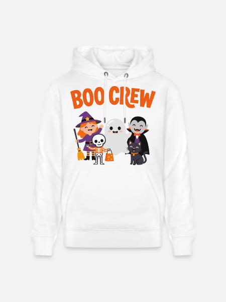 Boo Crew Halloween-Freunde - Stanley/Stella Unisex Bio-Hoodie CRUISER  - Weiß