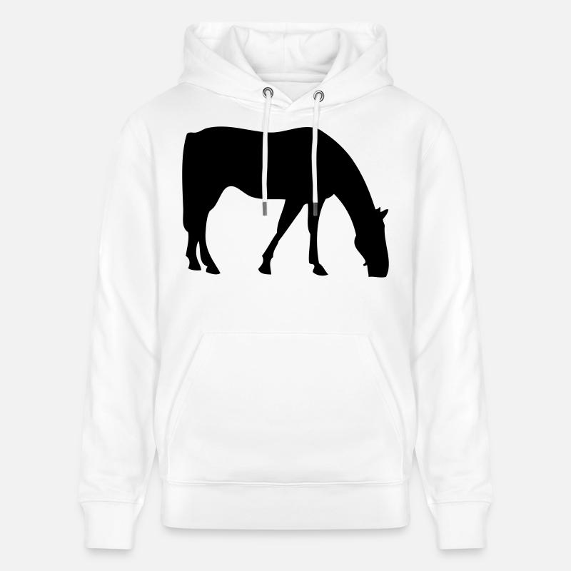 Cheval - Sweat à capuche bio CRUISER Stanley/Stella Unisexe - blanc
