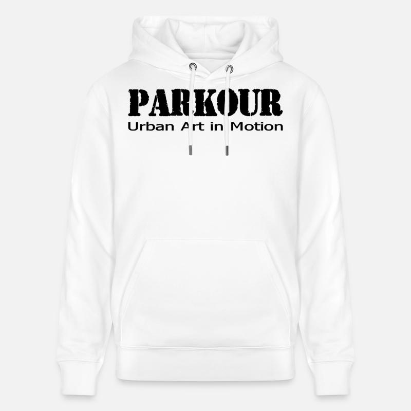 Parkour - Sweat à capuche bio CRUISER Stanley/Stella Unisexe - blanc