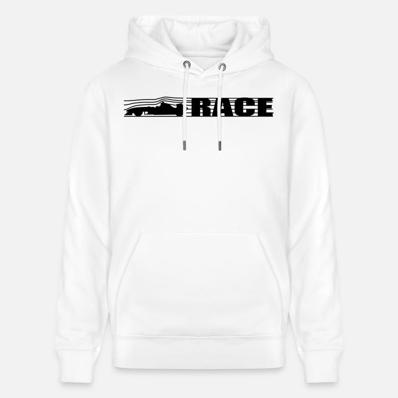 Course - Sweat à capuche bio CRUISER Stanley/Stella Unisexe - blanc