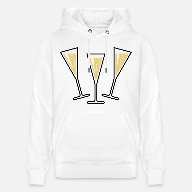 XAufUnsDrei ! (2) - Sweat à capuche bio CRUISER Stanley/Stella Unisexe - blanc