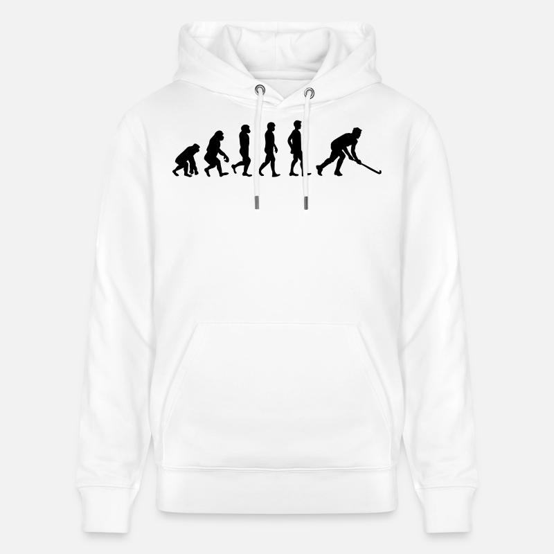 Evolution de floorball - Sweat à capuche bio CRUISER Stanley/Stella Unisexe - blanc