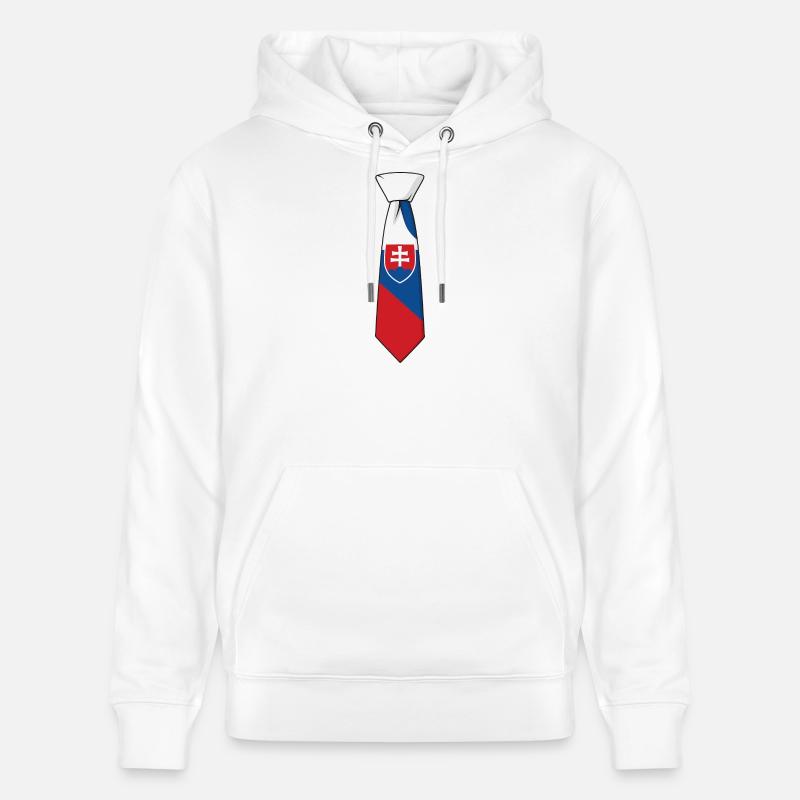 Cravate Slovénie – Conception du drapeau - Sweat à capuche bio CRUISER Stanley/Stella Unisexe - blanc