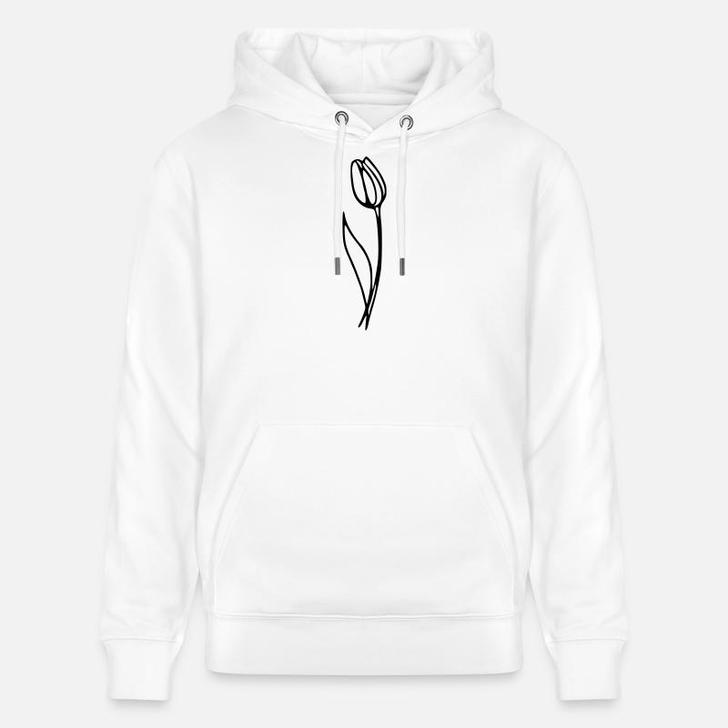 Tulipe - Sweat à capuche bio CRUISER Stanley/Stella Unisexe - blanc