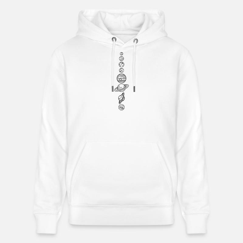 Solar System Planets – Solar System Space - Stanley/Stella CRUISER Unisex Organic Hoodie - white