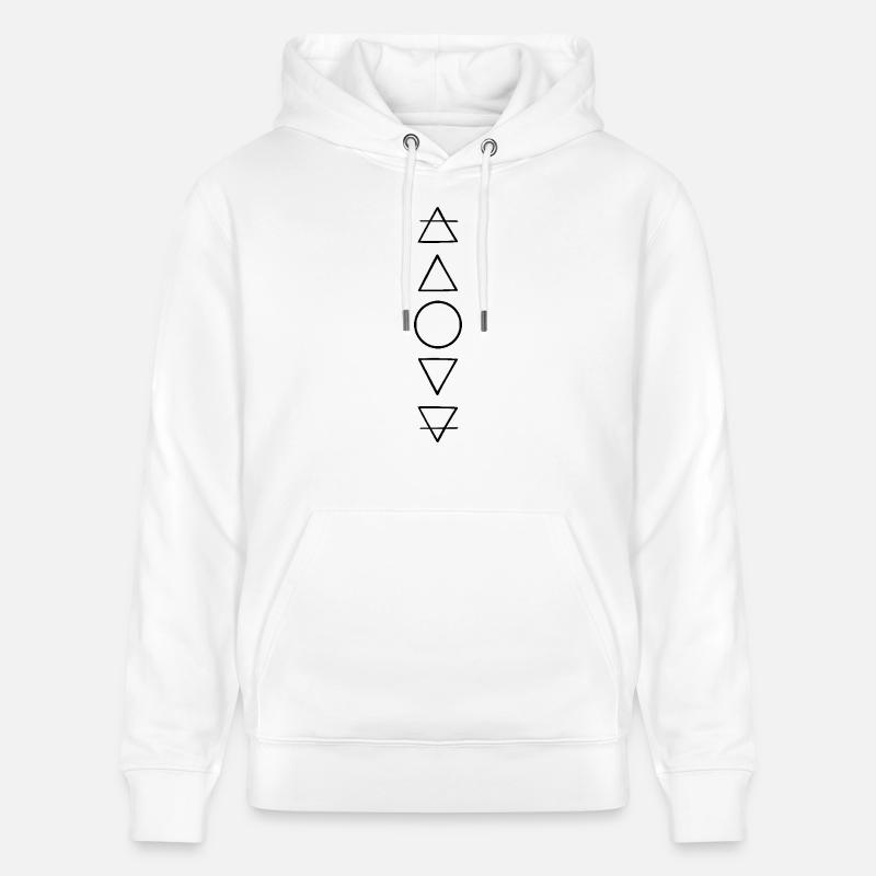 Les cinq éléments - Sweat à capuche bio CRUISER Stanley/Stella Unisexe - blanc