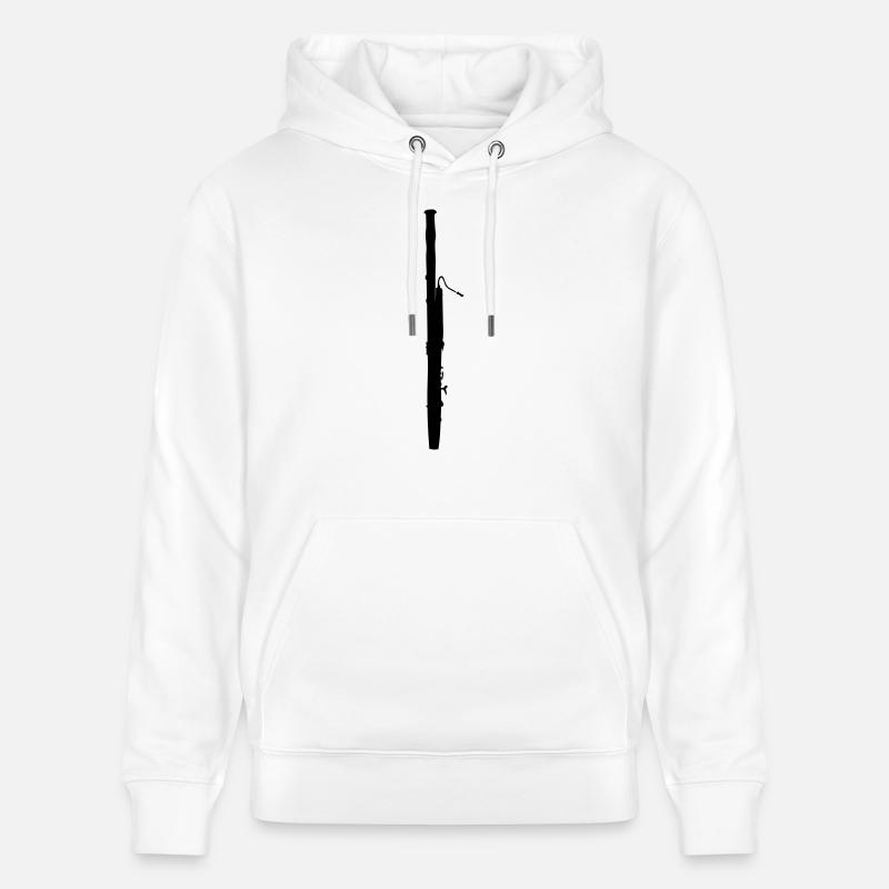 basson - Sweat à capuche bio CRUISER Stanley/Stella Unisexe - blanc
