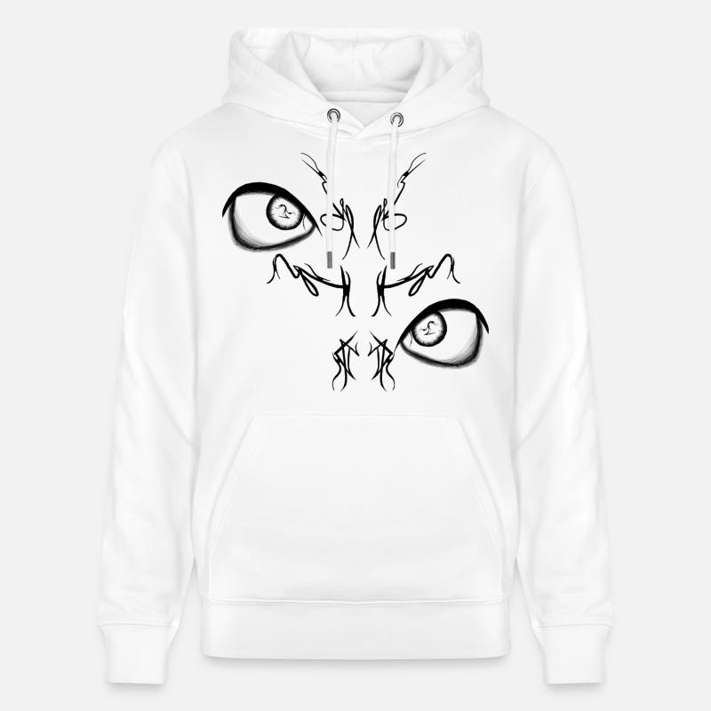 Night Bird Duo Lights - Sweat à capuche bio CRUISER Stanley/Stella Unisexe - blanc