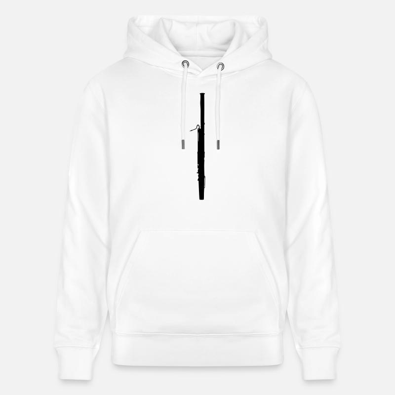 basson - Sweat à capuche bio CRUISER Stanley/Stella Unisexe - blanc