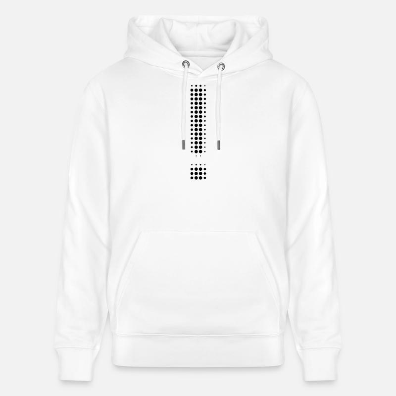 Point d’exclamation - Sweat à capuche bio CRUISER Stanley/Stella Unisexe - blanc