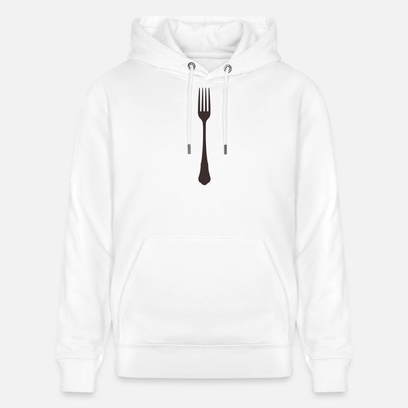 Silhouette de la fourche - Sweat à capuche bio CRUISER Stanley/Stella Unisexe - blanc