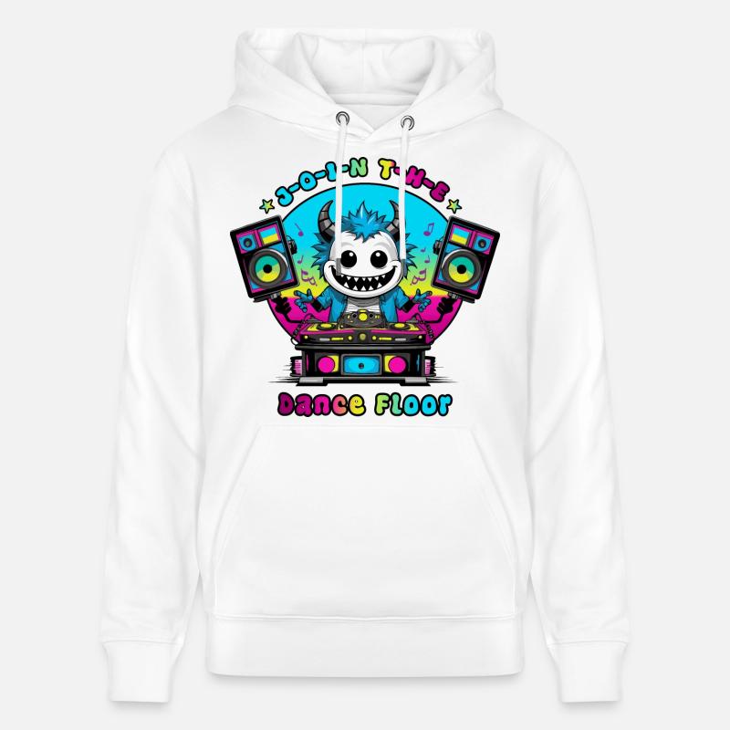 Monstre disco - Sweat à capuche bio CRUISER Stanley/Stella Unisexe - blanc