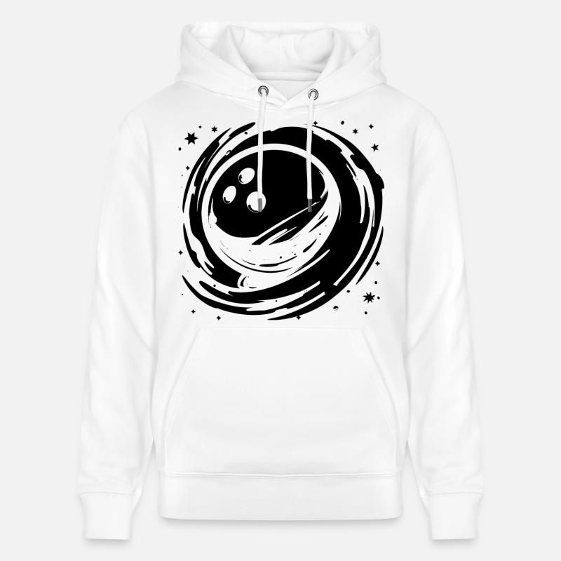 Graphiques de bowling - Sweat à capuche bio CRUISER Stanley/Stella Unisexe - blanc