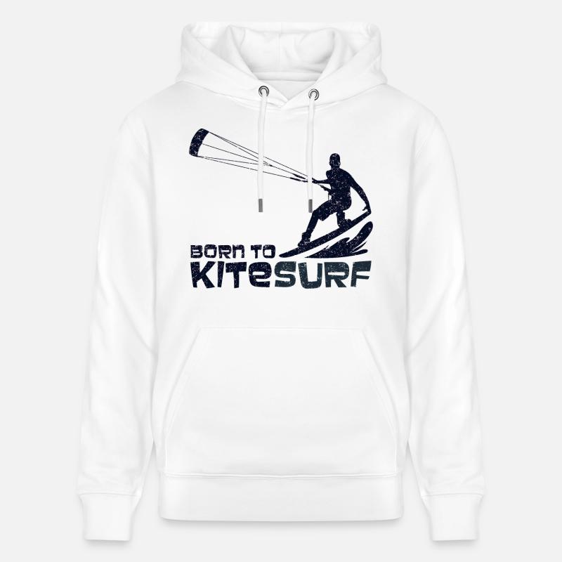 Kitesurf - conception - Sweat à capuche bio CRUISER Stanley/Stella Unisexe - blanc