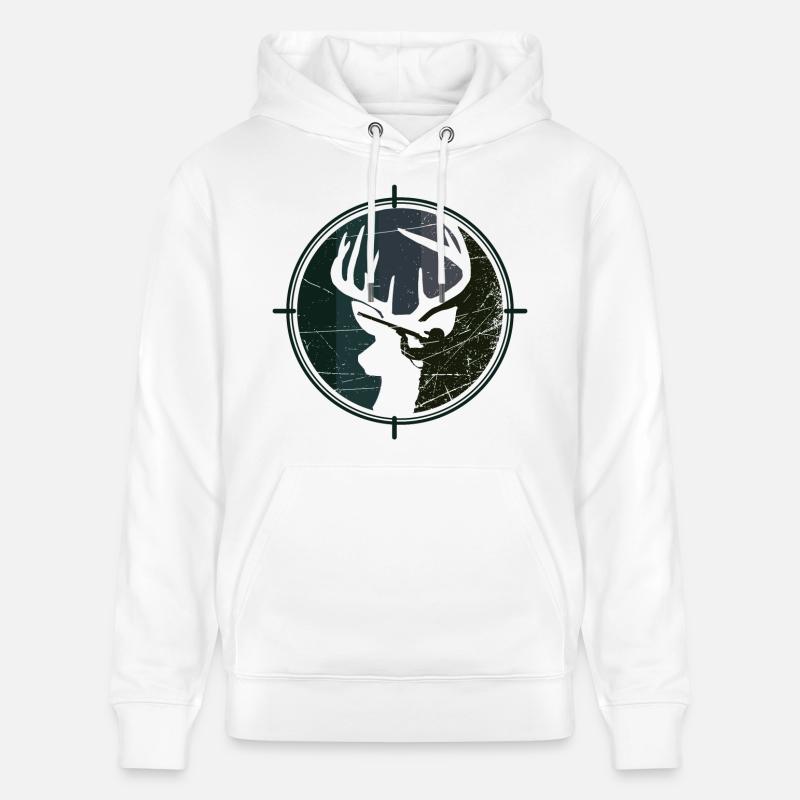 Jäger - Jagd - Hirsch - Stanley/Stella Unisex Bio-Hoodie CRUISER  - Weiß