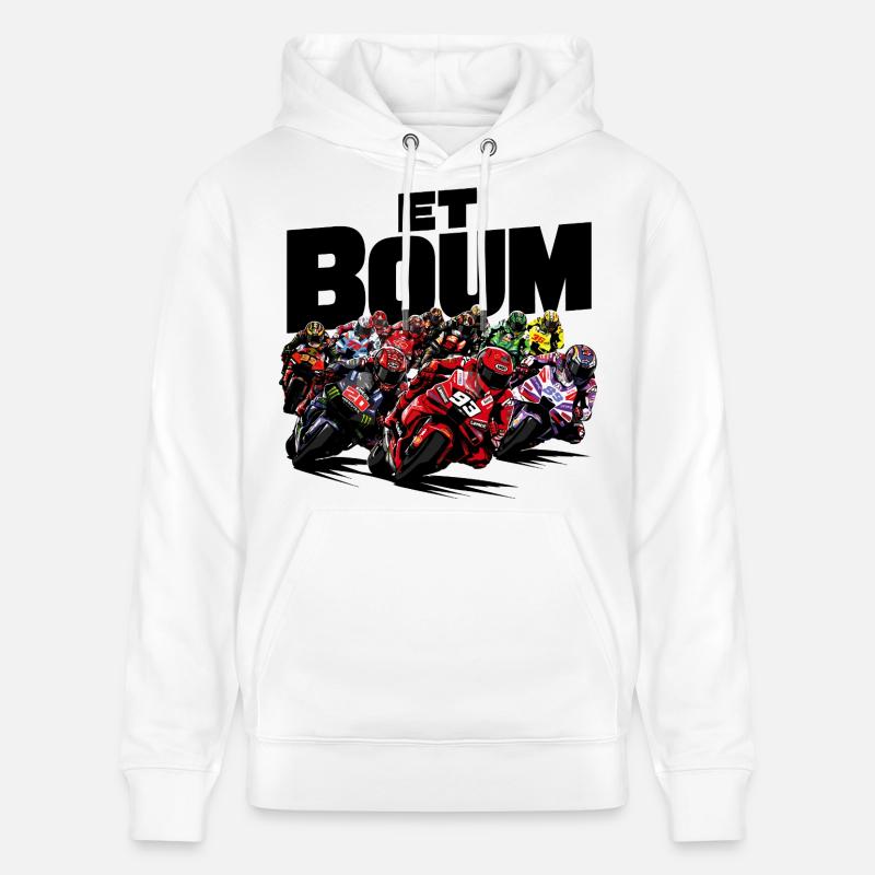 ET BOUM - Sweat à capuche bio CRUISER Stanley/Stella Unisexe - blanc