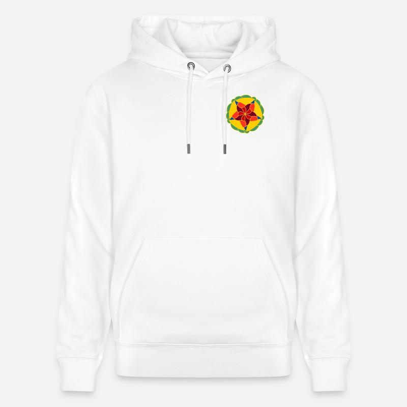 Mandala éclatant géométrique - Sweat à capuche bio CRUISER Stanley/Stella Unisexe - blanc
