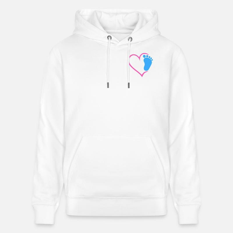 Empreinte de bébé - Sweat à capuche bio CRUISER Stanley/Stella Unisexe - blanc