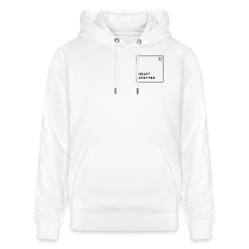 Hannoveraner - Dein "heartstopper" - Stanley/Stella Unisex Bio-Hoodie CRUISER  - Weiß - Vorne - Alina (178cm) & Michal (187cm)