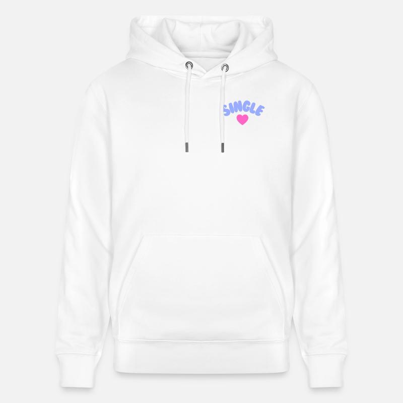 Amour de soi célibataire - Sweat à capuche bio CRUISER Stanley/Stella Unisexe - blanc