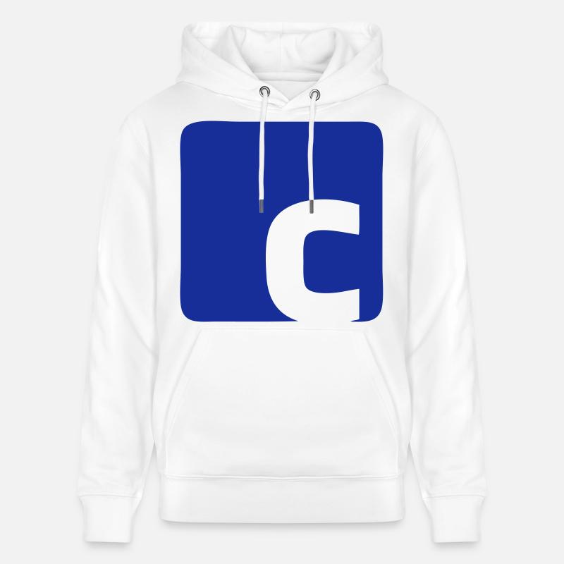 Logo de C - Sweat à capuche bio CRUISER Stanley/Stella Unisexe - blanc