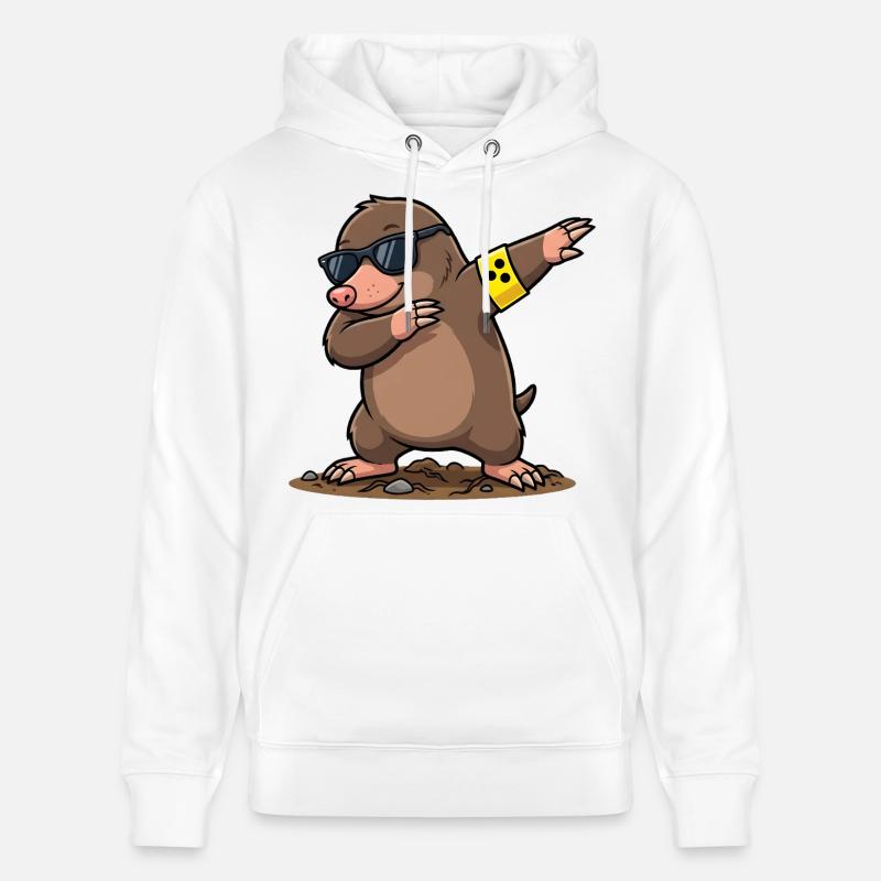 Taupe - Sweat à capuche bio CRUISER Stanley/Stella Unisexe - blanc