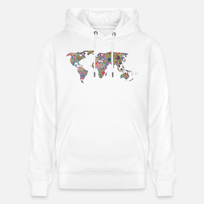 Le monde de hipsters - Sweat à capuche bio CRUISER Stanley/Stella Unisexe - blanc