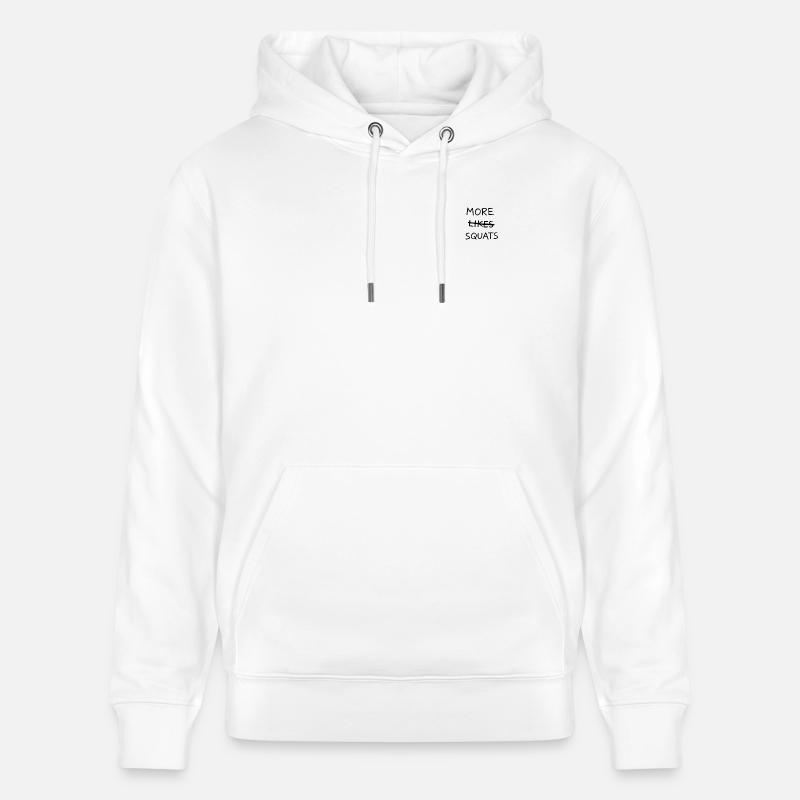 PLUS DE LIKES SQUATS - Sweat à capuche bio CRUISER Stanley/Stella Unisexe - blanc