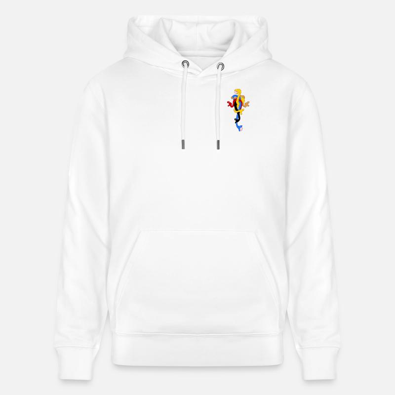 Schlangenbogen in stilisierten Farben - Stanley/Stella Unisex Bio-Hoodie CRUISER - Weiß